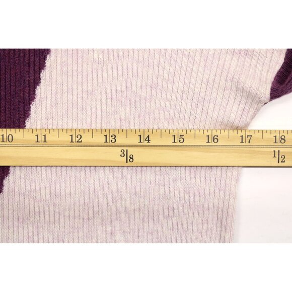 Smartwool Women's Sangria Colorblock Ribbed Merino Wool Crewneck Sweater Sz S - Picture 4 of 11